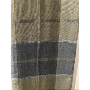 Echo Silk And Cashmere Rectangle Plaid Scarf 21x81" With Fringe